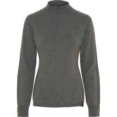 Catago Ava Mohair Pullover - Grau Meliert - Pullover Catago Ava Mohair Pullover - Grau Meliert - Pullover