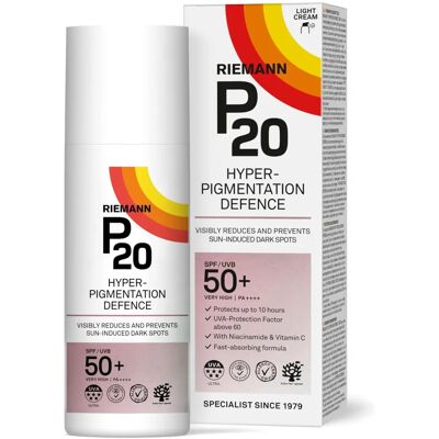 Riemann P20 Defensa contra la Hiperpigmentación Protector Solar SPF50+ (50 ml) Riemann P20 Defensa contra la Hiperpigmentación Protector Solar SPF50+ (50 ml)