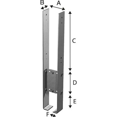 Base de Poteau SST - Piédestal en Acier Ajustable - Support pour Béton - Publicité Base de Poteau SST - Piédestal en Acier Ajustable - Support pour Béton - Publicité
