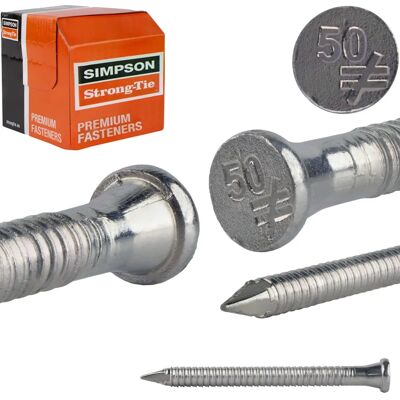 Gwoździe z ocynkowanego metalu 4x50mm - 250 sztuk Gwoździe konstrukcyjne Gwoździe z ocynkowanego metalu 4x50mm - 250 sztuk Gwoździe konstrukcyjne