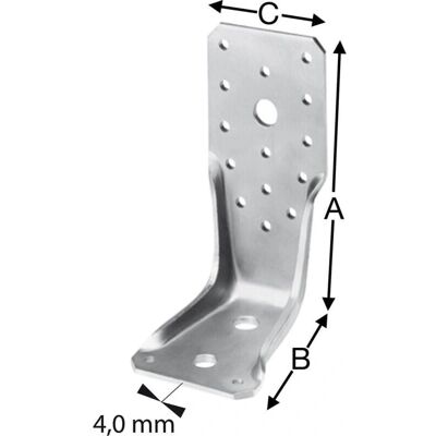 Conector angular Simpson Strong-Tie - Zincado, 25 piezas Conector angular Simpson Strong-Tie - Zincado, 25 piezas