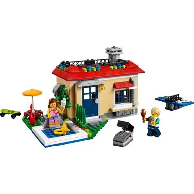 LEGO Creator 3-in-1 Poolside Holiday - Modular House - 356 pcs LEGO Creator 3-in-1 Poolside Holiday - Modular House - 356 pcs