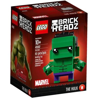 LEGO Hulk Brickheadz - Personnage Marvel Iconique - Publicité LEGO Hulk Brickheadz - Personnage Marvel Iconique - Publicité