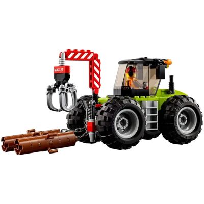 LEGO City Tracteur Forestier - Bras mobile, chaîne, figurine - Publicité LEGO City Tracteur Forestier - Bras mobile, chaîne, figurine - Publicité