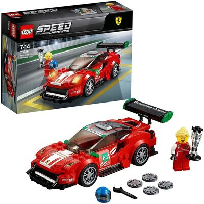 Lego Ferrari 488 GT3 - Speed Champions - Gry budowlane Lego Ferrari 488 GT3 - Speed Champions - Gry budowlane