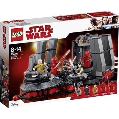 LEGO Star Wars Sala Tronu Snoke - Zestaw do Budowy dla 8-14 lat LEGO Star Wars Sala Tronu Snoke - Zestaw do Budowy dla 8-14 lat