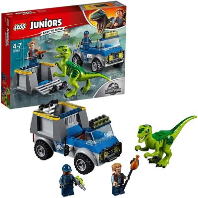 LEGO Juniors Jurassic World Raptor Rescue 10757 - Ensemble de Jouets - Publicité LEGO Juniors Jurassic World Raptor Rescue 10757 - Ensemble de Jouets - Publicité