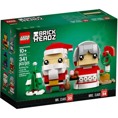 LEGO Brickheadz Mr. & Mrs. Claus Set 40274 LEGO Brickheadz Mr. & Mrs. Claus Set 40274