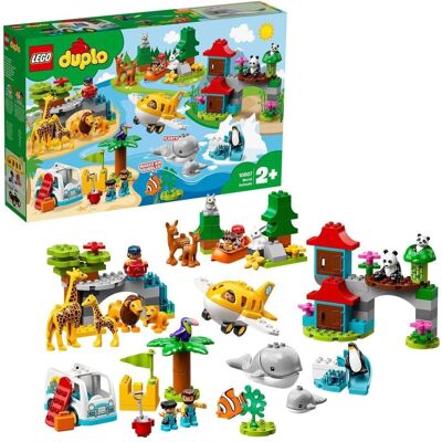 NIPPON LEGO Duplo Zwierzęta świata Eksploracja wokół świata - Zabawka edukacyjna NIPPON LEGO Duplo Zwierzęta świata Eksploracja wokół świata - Zabawka edukacyjna