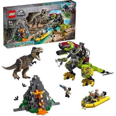 LEGO Jurassic World T. rex vs Dino Mech - Zestaw konstrukcyjny LEGO Jurassic World T. rex vs Dino Mech - Zestaw konstrukcyjny