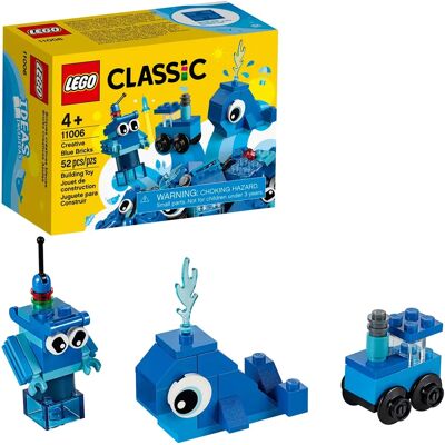 LEGO Classic 11006 Kreatywne Niebieskie Klocki - Zabawki dla Dzieci 4+ LEGO Classic 11006 Kreatywne Niebieskie Klocki - Zabawki dla Dzieci 4+