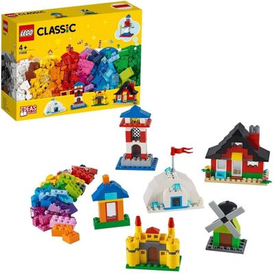 Zestaw LEGO Classic Cegły i Domy - Kreatywna Zabawka dla Dzieci 4+ Zestaw LEGO Classic Cegły i Domy - Kreatywna Zabawka dla Dzieci 4+