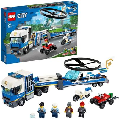 Transport en Hélicoptère de Police LEGO City - Jeu de Blocs - Publicité Transport en Hélicoptère de Police LEGO City - Jeu de Blocs - Publicité