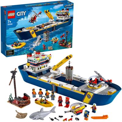 LEGO City Statek badawczy morskiej 60266 - Zabawkowy Statek Eksploracji Oceanu LEGO City Statek badawczy morskiej 60266 - Zabawkowy Statek Eksploracji Oceanu