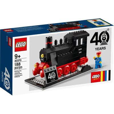 LEGO 40370 Tog sæt 40 års jubilæum - Damplokomotiv LEGO 40370 Tog sæt 40 års jubilæum - Damplokomotiv