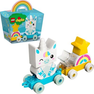 LEGO DUPLO Pociąg Jednorożec - Zestaw klocków dla małych dzieci LEGO DUPLO Pociąg Jednorożec - Zestaw klocków dla małych dzieci