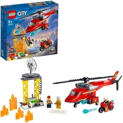 LEGO City Hélicoptère de Sauvetage - Moteur, Pompier, Minifigurines - Publicité LEGO City Hélicoptère de Sauvetage - Moteur, Pompier, Minifigurines - Publicité