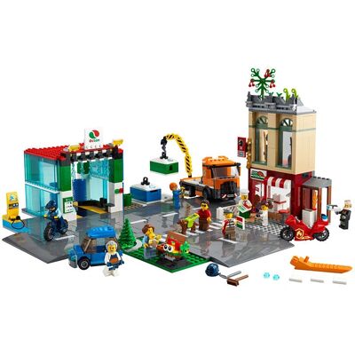 Zestaw Centrum Miasta LEGO City - Myjnia samochodowa, Motor, Rower, Ciężarówka Zestaw Centrum Miasta LEGO City - Myjnia samochodowa, Motor, Rower, Ciężarówka