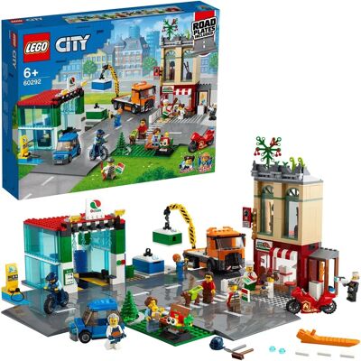 Ensemble Centre-Ville LEGO City - Station de lavage, Moto, Vélo, Camion Ensemble Centre-Ville LEGO City - Station de lavage, Moto, Vélo, Camion