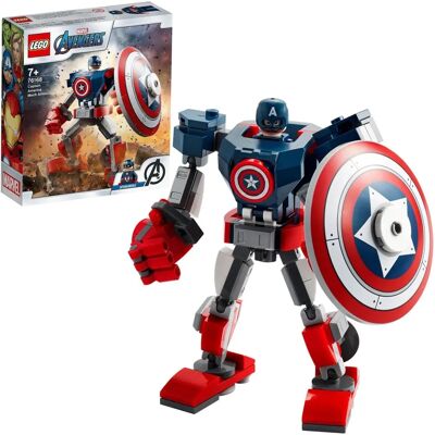 LEGO Armure Métallique de Captain America - Figurine d'Action - Publicité LEGO Armure Métallique de Captain America - Figurine d'Action - Publicité