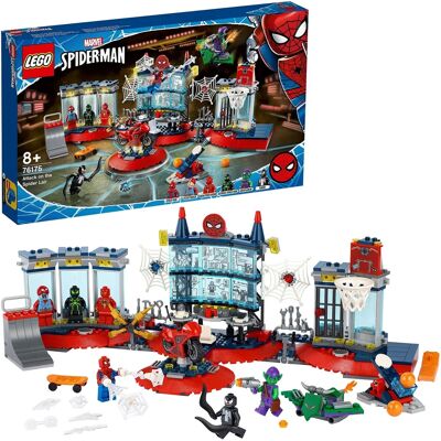 LEGO Marvel Spider-Man Atak na Kryjówkę Pająka - Zestaw do Budowania LEGO Marvel Spider-Man Atak na Kryjówkę Pająka - Zestaw do Budowania