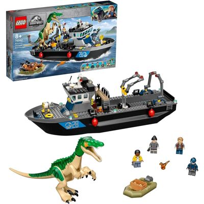 LEGO Jurassic World Baryonyx Statek z Dinozaurami - Zestaw LEGO Jurassic World Baryonyx Statek z Dinozaurami - Zestaw