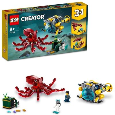 Misja Skarb Zatopiony LEGO - Zestaw 3w1 Podwodny Statek i Rafa Misja Skarb Zatopiony LEGO - Zestaw 3w1 Podwodny Statek i Rafa