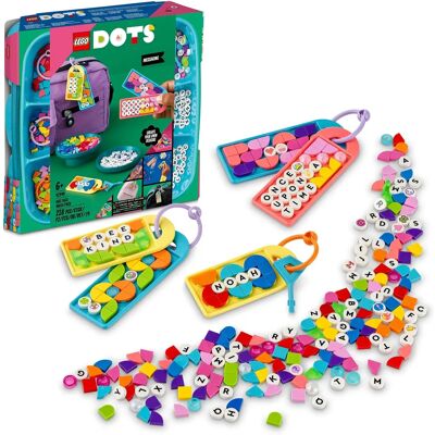 LEGO DOTS - Mega Pacote de Etiquetas para Bolsas - Mensagens - Conjunto Criativo para Crianças LEGO DOTS - Mega Pacote de Etiquetas para Bolsas - Mensagens - Conjunto Criativo para Crianças