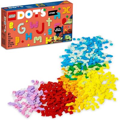 LEGO DOTS Dużo DOTS - Płytki z Literami do Tabliczek z Wiadomościami i Dekoracji Pokoju - Zestaw Konstrukcyjny LEGO DOTS Dużo DOTS - Płytki z Literami do Tabliczek z Wiadomościami i Dekoracji Pokoju - Zestaw Konstrukcyjny