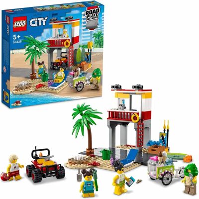 Stazione di Salvataggio Spiaggia Lego City - Set, 211 pezzi Stazione di Salvataggio Spiaggia Lego City - Set, 211 pezzi