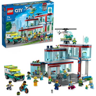 Zestaw szpitalny LEGO City z karetką i helikopterem ratowniczym - Zestaw do budowania Zestaw szpitalny LEGO City z karetką i helikopterem ratowniczym - Zestaw do budowania