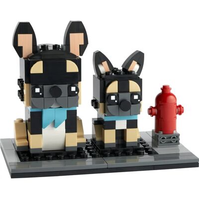 LEGO Fransk Bulldog og Hvalp Sæt 40544 - Dyrebyggesæt LEGO Fransk Bulldog og Hvalp Sæt 40544 - Dyrebyggesæt