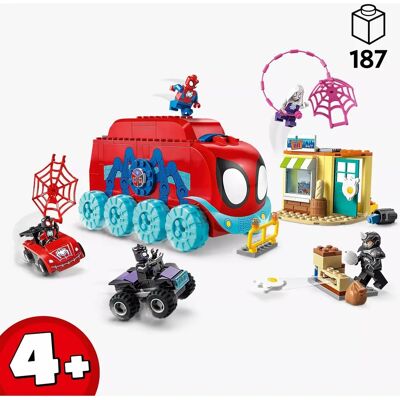 LEGO Marvel Spidey & Friends Mobilny Sztab i Ciężarówka - Zestaw Zabawek LEGO Marvel Spidey & Friends Mobilny Sztab i Ciężarówka - Zestaw Zabawek