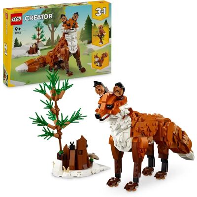 LEGO Creator 31154 Zwierzęta leśne: Czerwony lis - Zestaw do budowania LEGO Creator 31154 Zwierzęta leśne: Czerwony lis - Zestaw do budowania