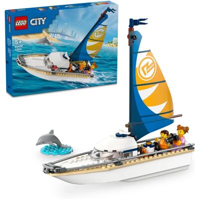 LEGO Segelboot - 60438 City - Boot mit Segel und Minifiguren LEGO Segelboot - 60438 City - Boot mit Segel und Minifiguren