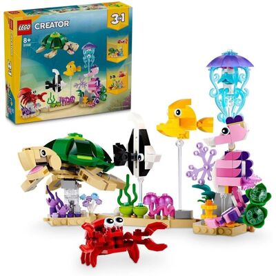 LEGO Meereslebewesen - Wiederverwendbares 3-in-1 Set für Kinder 8+ LEGO Meereslebewesen - Wiederverwendbares 3-in-1 Set für Kinder 8+