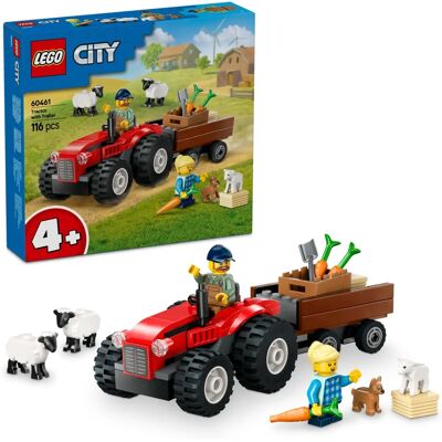 LEGO City - Röd Gårds Traktor med Släp och Får (60461) LEGO City - Röd Gårds Traktor med Släp och Får (60461)