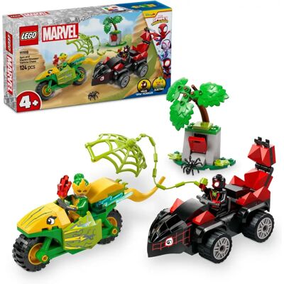 LEGO Marvel Spin og Electro Dinosaur Kjøretøy Jakt - Lekesett for barn 4+ LEGO Marvel Spin og Electro Dinosaur Kjøretøy Jakt - Lekesett for barn 4+