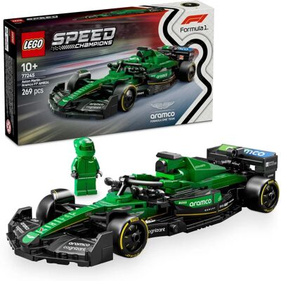 LEGO Speed Champions: Coche de Carreras Aston Martin Aramco F1 AMR24 de Juguete, Maqueta de Vehículo de Fórmula 1 con Minifigura de Piloto, Regalo LEGO Speed Champions: Coche de Carreras Aston Martin Aramco F1 AMR24 de Juguete, Maqueta de Vehículo de Fórmula 1 con Minifigura de Piloto, Regalo