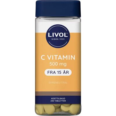 Livol Vitamin C 230 Tabletter - Immunforsvar Vegansk Livol Vitamin C 230 Tabletter - Immunforsvar Vegansk