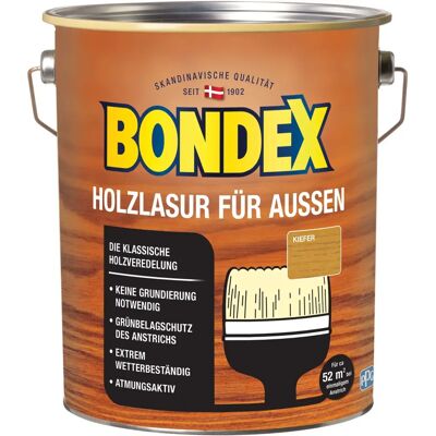 Bondex Holzschutzlasur Außen - Beige - 4L - Holzfarbe Bondex Holzschutzlasur Außen - Beige - 4L - Holzfarbe