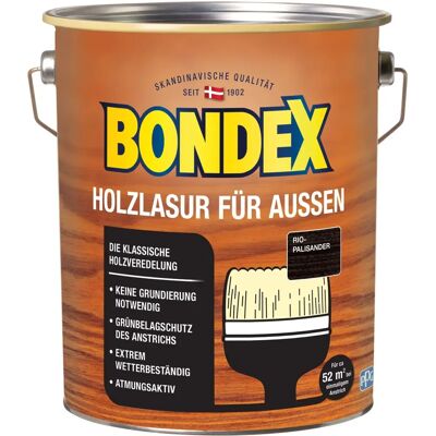 Bondex Holzlasur für Außen - Wetterfest, Transparent, 16 Farben Bondex Holzlasur für Außen - Wetterfest, Transparent, 16 Farben