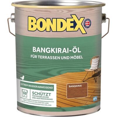 BONDEX Holzöl Bangkirai - Witterungsschutz, UV-Schutz, 4L, Braun BONDEX Holzöl Bangkirai - Witterungsschutz, UV-Schutz, 4L, Braun