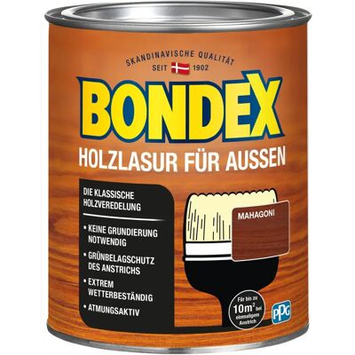 Bondex Außen Holzlasur Mahagoni - Witterungsbeständig, Transparent Bondex Außen Holzlasur Mahagoni - Witterungsbeständig, Transparent