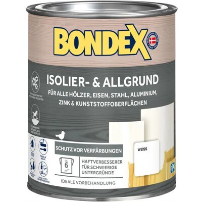 BONDEX Weiß Grundierung - Innen & Außen - 0,75L BONDEX Weiß Grundierung - Innen & Außen - 0,75L