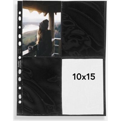 BANTEX Fotohüllen 10x15 - 10 Stück Schwarz - Hochformat BANTEX Fotohüllen 10x15 - 10 Stück Schwarz - Hochformat
