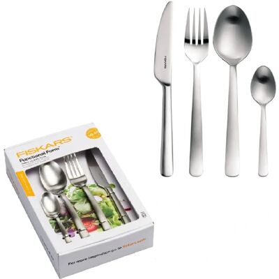 Fiskars 16-delt bestikksett - Med Ergonomiske Håndtak Fiskars 16-delt bestikksett - Med Ergonomiske Håndtak