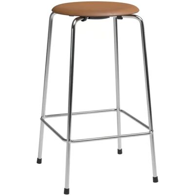 Fritz Hansen High Dot Høy Stol - Tre Lær Metall Fritz Hansen High Dot Høy Stol - Tre Lær Metall