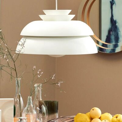 Fritz Hansen Jørn Utzon P3 Taklampe - Ø 55cm Hvit Fritz Hansen Jørn Utzon P3 Taklampe - Ø 55cm Hvit