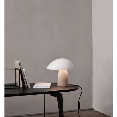 Fritz Hansen Night Owl - Moderne dansk bordlampe hvit / røket hvit Fritz Hansen Night Owl - Moderne dansk bordlampe hvit / røket hvit